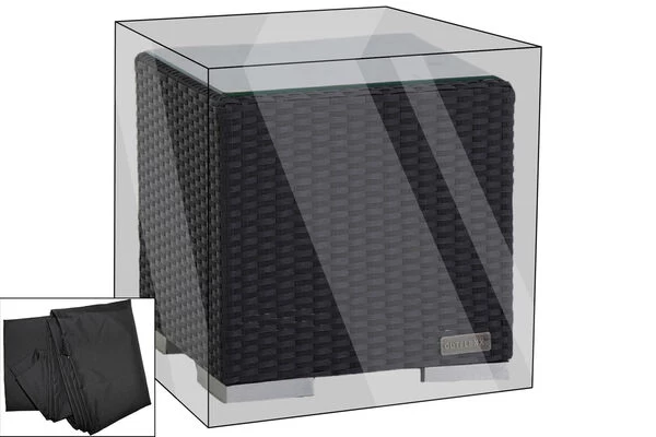 OUTFLEXX Premium Abdeckhaube Passend Z.B. Für Beistelltisch, Schwarz, 42x42x38 Cm, Wasserbeständig 3 OUTFLEXX Premium Abdeckhaube Passend Z.B. Für Beistelltisch, Schwarz, 42x42x38 Cm, Wasserbeständig