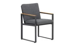 OUTFLEXX Alexander Esstischgarnitur, Mattgrau, Alu/Teak, Ausziehtisch 206/266x100cm, 4 Stühle, 3er Bank, Inkl. Polster -Warmer Garten 20122 03.jpg