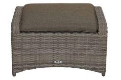 Ploß Rabida Hocker, Champagner-meliert, Polyrattan, 71x52x42 Cm, Zu Loungesessel, Inkl. Polster -Warmer Garten 20169 07.jpg