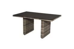 Ploß Rabida Lounge-Tisch, Champagner-meliert, Polyrattan, 140x85cm, Glasplatte In Steinoptik 11 Ploß Rabida Lounge-Tisch, Champagner-meliert, Polyrattan, 140x85cm, Glasplatte In Steinoptik -Warmer Garten 21637 2.jpg