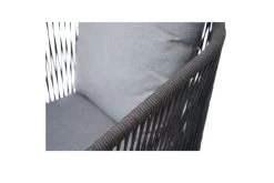 Ploß Arendal Diningsessel, Schwarz/grau, Rope/FSC-Akazie, 58,5x61,5x87cm, Inkl. Polster -Warmer Garten 21640 7.jpg