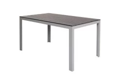 VILLANA Esstisch, Silber/schwarz, Alu/Holzimitat, 150x90cm, Rechteckig -Warmer Garten 21644 3.jpg