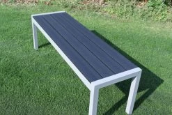 VILLANA Bank, Silber, Alu/Holzimitat, 135x40x45 Cm, Für Bis Zu 3 Personen -Warmer Garten 21645 4.jpg