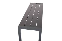 VILLANA Bank, Anthrazit, Alu/Holzimitat, 135x40x45 Cm, Für Bis Zu 3 Personen -Warmer Garten 21648 5.jpg