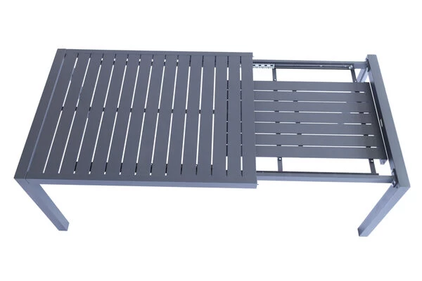 VILLANA Ausziehtisch, Anthrazit, Aluminium, 130/180x90cm, Mit Ausziehmechanismus 8 VILLANA Ausziehtisch, Anthrazit, Aluminium, 130/180x90cm, Mit Ausziehmechanismus – Bild 6