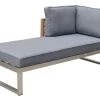 OUTFLEXX Lounger, Natur / Grau, FSC-Teak / Edelstahl / Olefin, 165x74x64 Cm, Armlehne Beidseitig Montierbar -Warmer Garten 21652 9.jpg