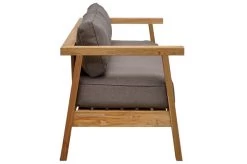 OUTFLEXX Hamim 2-Sitzer, Natur/grau, Teak/Olefin, 190 X 80 X 60 Cm, Recycled Teak -Warmer Garten 21686 12.jpg