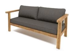 OUTFLEXX Hamim 2-Sitzer, Natur/grau, Teak/Olefin, 190 X 80 X 60 Cm, Recycled Teak -Warmer Garten 21686 6.jpg