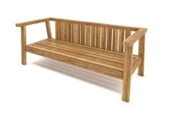 OUTFLEXX Hamim 2-Sitzer, Natur/grau, Teak/Olefin, 190 X 80 X 60 Cm, Recycled Teak -Warmer Garten 21686 7.jpg