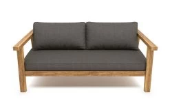 OUTFLEXX Hamim 2-Sitzer, Natur/grau, Teak/Olefin, 190 X 80 X 60 Cm, Recycled Teak -Warmer Garten 21686 8.jpg