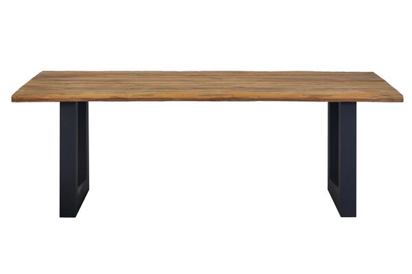 OUTFLEXX Trui Esstisch, Natur/anthrazit, Alu/recycled FSC-Teak, 220 X 100 Cm, U-Gestell 4 OUTFLEXX Trui Esstisch, Natur/anthrazit, Alu/recycled FSC-Teak, 220 X 100 Cm, U-Gestell – Bild 2