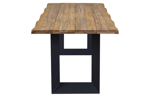 OUTFLEXX Trui Esstisch, Natur/anthrazit, Alu/recycled FSC-Teak, 220 X 100 Cm, U-Gestell 5 OUTFLEXX Trui Esstisch, Natur/anthrazit, Alu/recycled FSC-Teak, 220 X 100 Cm, U-Gestell – Bild 3