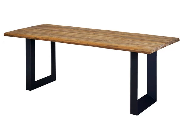 OUTFLEXX Trui Esstisch, Natur/anthrazit, Alu/recycled FSC-Teak, 220 X 100 Cm, U-Gestell 3 OUTFLEXX Trui Esstisch, Natur/anthrazit, Alu/recycled FSC-Teak, 220 X 100 Cm, U-Gestell