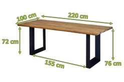 OUTFLEXX Trui Esstisch, Natur/anthrazit, Alu/recycled FSC-Teak, 220 X 100 Cm, U-Gestell 13 OUTFLEXX Trui Esstisch, Natur/anthrazit, Alu/recycled FSC-Teak, 220 X 100 Cm, U-Gestell -Warmer Garten 21690 5.jpg