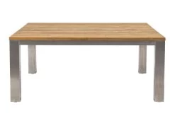 OUTFLEXX Rimini Esstisch, Silber/natur, Edelstahl/recycled FSC-Teak, 160 X 160 Cm, Quadratisch -Warmer Garten 21713 3.jpg