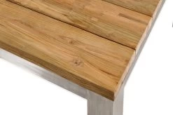 OUTFLEXX Rimini Esstisch, Silber/natur, Edelstahl/recycled FSC-Teak, 160 X 160 Cm, Quadratisch -Warmer Garten 21713 8.jpg