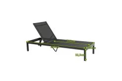 OUTFLEXX Rollliege, Anthrazit Matt, Aluminium, 193x60x32,5cm, Rückenlehne Verstellbar -Warmer Garten 21771 5.jpg