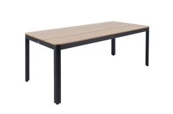 OUTFLEXX Esstischgarnitur, Anthrazit Matt, Alu/Holzimitat, Tisch 200x91cm, 6 Multipo -Warmer Garten 21775 3.jpg