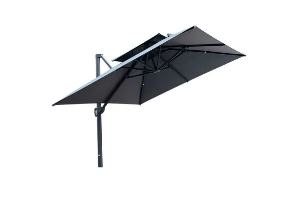 OUTFLEXX Ampelschirm, Anthrazit, Aluminium/Polyester, 300x400cm, Rechteckig 3 OUTFLEXX Ampelschirm, Anthrazit, Aluminium/Polyester, 300x400cm, Rechteckig