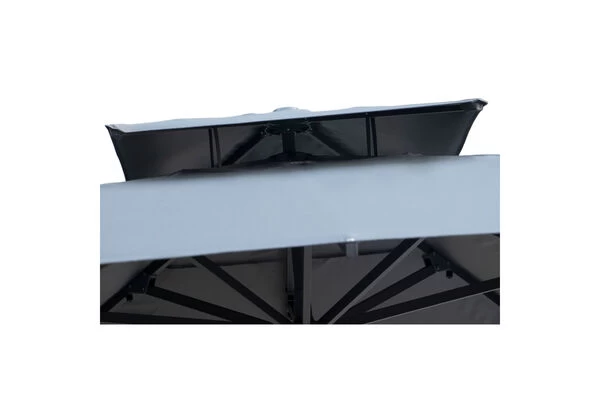 OUTFLEXX Ampelschirm, Anthrazit, Aluminium/Polyester, 300x400cm, Rechteckig 9 OUTFLEXX Ampelschirm, Anthrazit, Aluminium/Polyester, 300x400cm, Rechteckig – Bild 7