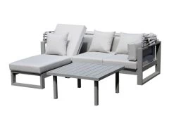 OUTFLEXX Willis Loungemöbel, Hellgrau, Alu/Polyester, 4-5 Personen, Mit Faltbarem Dach, Inkl. Loungetisch Und Hocker -Warmer Garten 21821 5.jpg