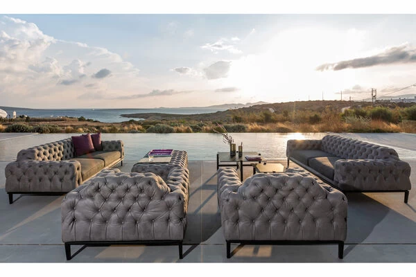 OUTFLEXX Hero Hocker, Suede Grey, Alu/Sunbrella, 150 X 90 X 45 Cm 6 OUTFLEXX Hero Hocker, Suede Grey, Alu/Sunbrella, 150 X 90 X 45 Cm – Bild 4