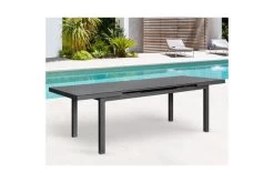 OUTFLEXX Premium Ausziehtisch, Anthrazit/grau, Aluminium/Glas, 180/240x100cm, Automatischer Ausziehmechanismus -Warmer Garten 21876 8.jpg