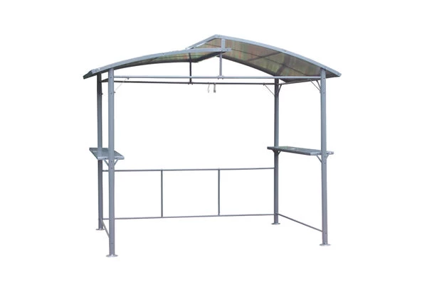 LECO Profi Grillpavillon, Anthrazit/grau Getönt, Aluminium/Polycarbonat, 165x275x233 Cm 3 LECO Profi Grillpavillon, Anthrazit/grau Getönt, Aluminium/Polycarbonat, 165x275x233 Cm