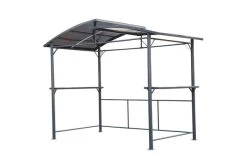 LECO Profi Grillpavillon, Anthrazit/grau Getönt, Aluminium/Polycarbonat, 165x275x233 Cm 8 LECO Profi Grillpavillon, Anthrazit/grau Getönt, Aluminium/Polycarbonat, 165x275x233 Cm -Warmer Garten 21878 3.jpg