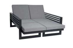 STERN Holly Dining-Bank/Liege, Anthrazit, Aluminium, 216x80x73 Cm, Inkl. Polster Grau Meliert -Warmer Garten 21890 3.jpg