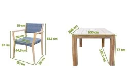 OUTFLEXX Sitzgruppe, Natur/grau, Akazie/Geflecht, Tisch 200 X 100 Cm, 6 Personen -Warmer Garten 21920 5.jpg