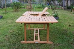 OUTFLEXX Ausziehtisch, Natur, Akazie, 180/240 X 100 Cm, Ausziehfunktion -Warmer Garten 21922 6.jpg