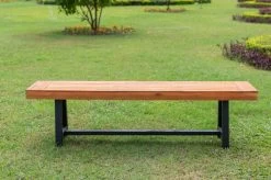 OUTFLEXX Bank, Natur/schwarz, Akazie, 160 X 36,5 X 45 Cm -Warmer Garten 21924 2.jpg