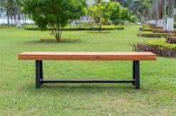 OUTFLEXX Bank, Natur/schwarz, Akazie, 160 X 36,5 X 45 Cm -Warmer Garten 21924 3.jpg