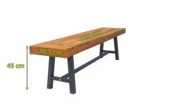 OUTFLEXX Bank, Natur/schwarz, Akazie, 160 X 36,5 X 45 Cm -Warmer Garten 21924 5.jpg