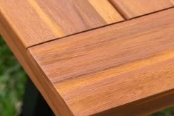 OUTFLEXX Bank, Natur/schwarz, Akazie, 160 X 36,5 X 45 Cm -Warmer Garten 21924 6.jpg