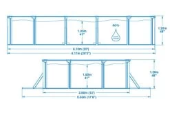 BESTWAY Hydrium Pool Komplett-Set, Grau, Stahl/PVC, 610x360x120cm, Oval, Mit Sandfilter, Leiter, Abdeck- Und Bodenplane -Warmer Garten 21949 05.jpg