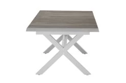 SIENA GARDEN Sincro Ausziehtisch, Matt Weiß-grau/washed Grey, Alu/Keramik, 200/260x100 Cm, Synchroner Auszugsmechanismus -Warmer Garten 21998 10.jpg