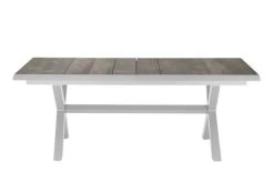 SIENA GARDEN Sincro Ausziehtisch, Matt Weiß-grau/washed Grey, Alu/Keramik, 200/260x100 Cm, Synchroner Auszugsmechanismus -Warmer Garten 21998 9.jpg