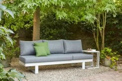 SIENA GARDEN Avenia Dining-Bank/Liege, Matt Weiß-grau/stone Grey, Aluminium, 73x195x70 Cm, Inkl. Sitz-und Rückenkissen -Warmer Garten 21999 11.jpg