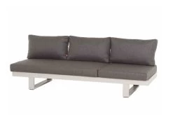 SIENA GARDEN Avenia Dining-Bank/Liege, Matt Weiß-grau/stone Grey, Aluminium, 73x195x70 Cm, Inkl. Sitz-und Rückenkissen -Warmer Garten 21999 2.jpg