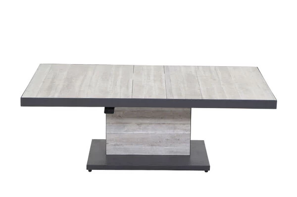 SIENA GARDEN Bellani Lifttisch, Matt Anthrazit/pine Grey, Alu/Keramik, 160x90x50-72 Cm, Stufenlos Verstellbar 4 SIENA GARDEN Bellani Lifttisch, Matt Anthrazit/pine Grey, Alu/Keramik, 160x90x50-72 Cm, Stufenlos Verstellbar – Bild 2