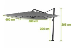 SIENA GARDEN Stratos Ampelschirm, Anthrazit/grau Meliert, Alu/Polyester, 300x400 Cm, UPF 50+, 360° Drehbar, 6-fach Neigbar -Warmer Garten 22009 5.jpg