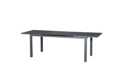 SIENA GARDEN Savina XL/Miros Esstischgarnitur, Matt Graphit/grau, Alu/Teak/Texfabric/Spraystone, Tisch 180/240x90 Cm, 6 Multipos. -Warmer Garten 22038 9.jpg