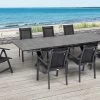 OUTFLEXX Esstischgarnitur, OUTFLEXX® Anthrazit Matt, Alu / HPL / Textil, Tisch 180/280x100cm, 6 Stapelsessel, 2 Multipo -Warmer Garten 22162 1.jpg