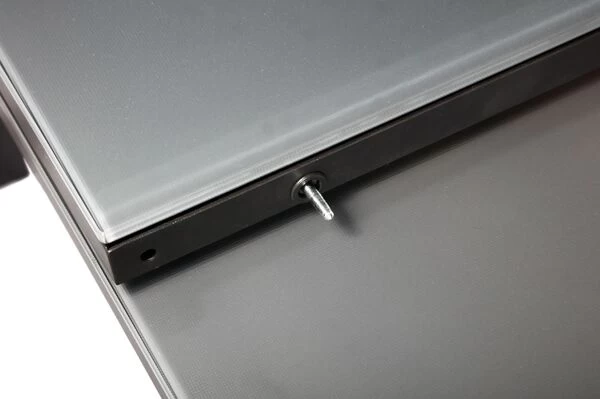 OUTFLEXX Premium Esstischgarnitur, OUTFLEXX® Anthrazit Matt, Alu / Glas / Teak, Tisch 180/240x100cm, 8 Multipositionssessel 13 OUTFLEXX Premium Esstischgarnitur, OUTFLEXX® Anthrazit Matt, Alu / Glas / Teak, Tisch 180/240x100cm, 8 Multipositionssessel – Bild 11