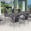 OUTFLEXX Esstischgarnitur, Silber, Alu / HPL / Textil, Tisch 180/280x100cm, 6 Stapelsessel, 2 Multipo 2 OUTFLEXX Esstischgarnitur, Silber, Alu / HPL / Textil, Tisch 180/280x100cm, 6 Stapelsessel, 2 Multipo -Warmer Garten 22227 1.jpg