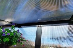 OUTFLEXX Gewächshaus, Schwarz, Alu/Polycarbonat, 186x61x86cm, Pulverbeschichtet -Warmer Garten 22271 14.jpg