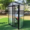 OUTFLEXX Gewächshaus, Schwarz, Alu/Polycarbonat, 111x61x175cm, Pulverbeschichtet -Warmer Garten 22273 1.jpg