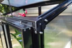 OUTFLEXX Gewächshaus, Schwarz, Alu/Polycarbonat, 91x51x168cm, Pulverbeschichtet -Warmer Garten 22274 9.jpg